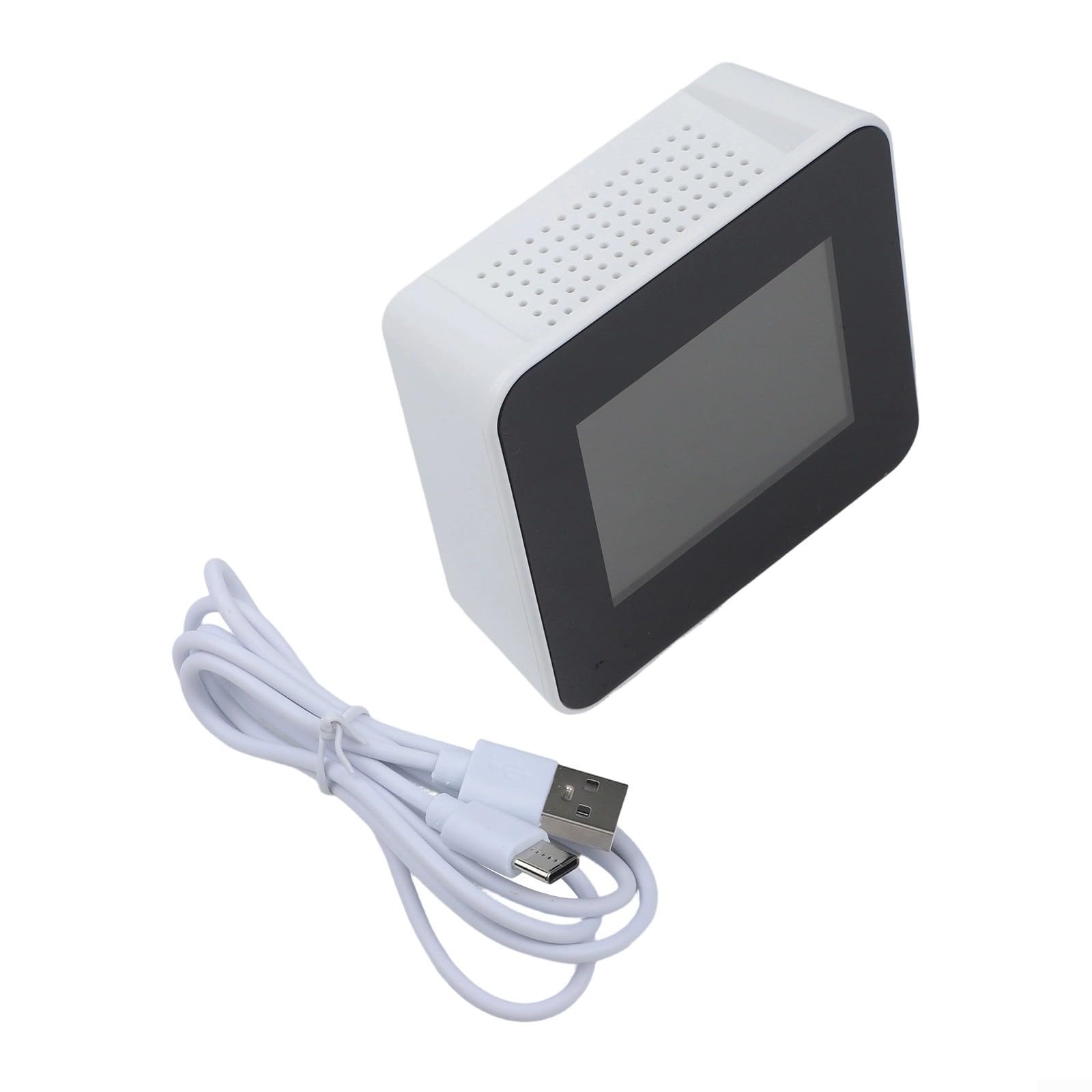 KiraKira Monitor jakości powietrza 15 w 1, czujnik HCHO TVOC PM2,5 z wyświetlaczem 7,1 cm, miernik wilgotności powietrza, WiFi do sterowania aplikacją Tuya, środowisko domowe i biurowe (biały)