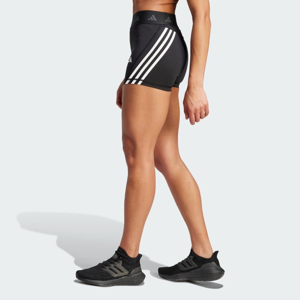adidas Techfit Hyperglam 3-inch Short Tights - Leginsy Kobiety
