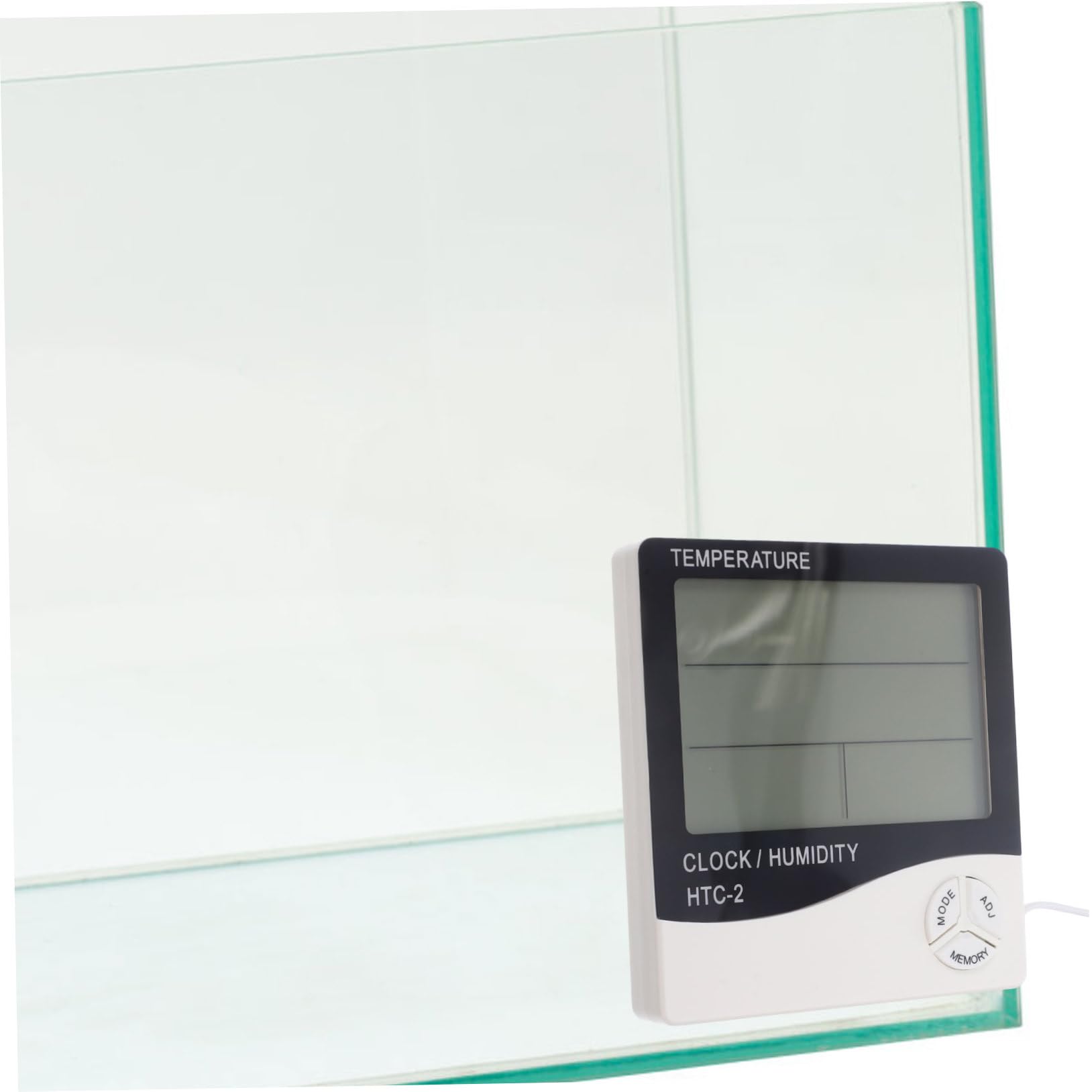Kisangel 3piezas Digital Lcd Para Acuarios y Terrarios Sensor Externo Higrómetro Integrado Lecturas De Temperatura y Humedad Real Para Peceras y Monitoreo De Condiciones Ambientales