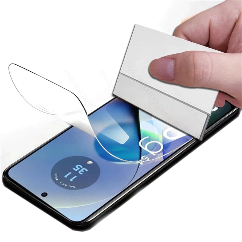 Snailcanfly 2Pcs Pellicola idrogel ad alta sensibilità per Motorola Moto G24 / G04 6.56 Proteggi schermo in TPU trasparente morbido e flessibile a prova di esplosione Non vetro temperato