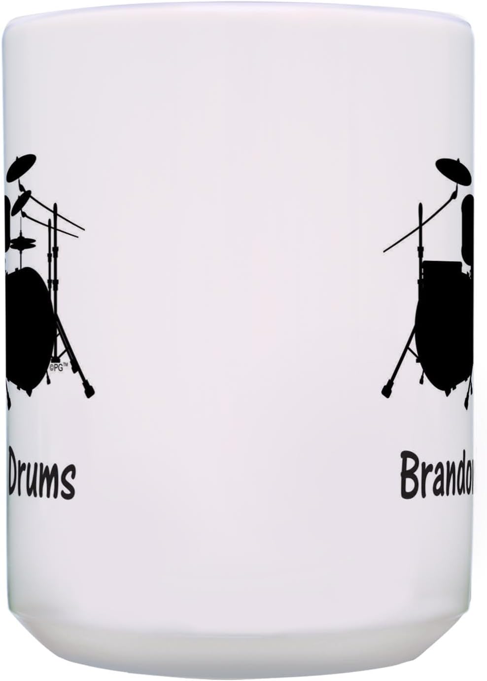 Cool Drummer Gifts Personalized Name Cup Band Coffee Cup Custom Gift 15oz Ceramic Coffee Mug with Handle