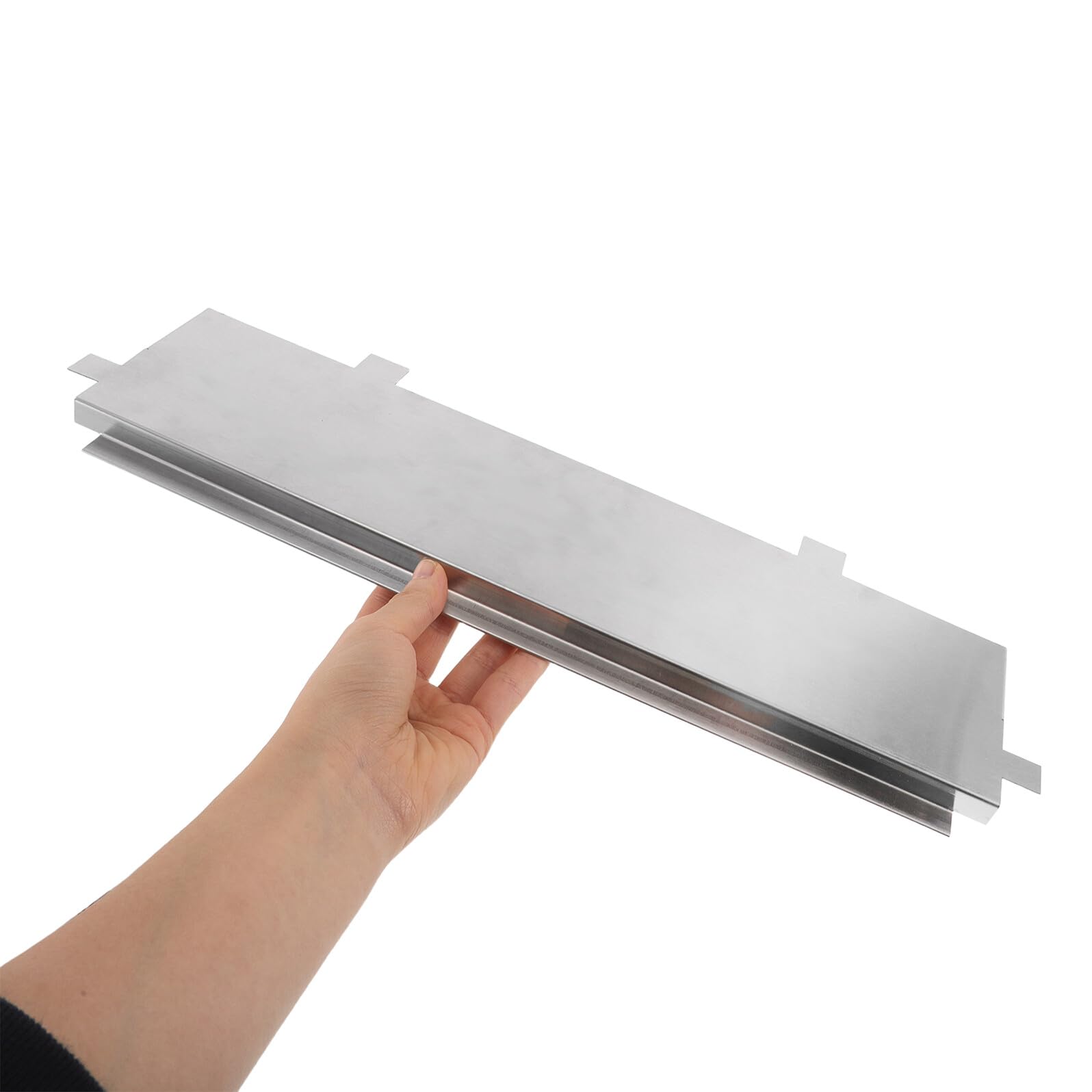 Edelstahl Schutzblech für Popcornmaschine, Silber, Spritzschutz