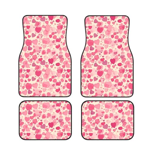 Tapis de sol auto cœurs roses la solution pour protéger votre habitacle