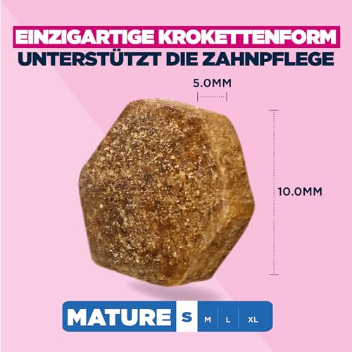 Eukanuba Hundefutter Trocken mit frischem Huhn für kleine Rassen, Premium Trockenfutter für reife Hunde, 3 kg