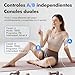 VCKHRRY Electroestimulador Muscular 3 en 1 TENS EMS Masaje Electrodos con 24 Programas 2 Canales 10 Electrodos TENS 20 Niveles de Intensidad para Muscular Relajación Imagen de VCKHRRY Electroestimulador Muscular 3 en 1 TENS EMS Masaje Electrodos con 24 Programas 2 Canales 10 Electrodos TENS 20 Niveles de Intensidad para Muscular Relajación
