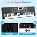 Piano Keyboard, 61 Key Upgrade Kids Pianos Music Toy with Light-up Keys & Pro Teaching Modes, Dual Speaker, 70 Demos,100 Tones, 100 Rhythms Perfect Christmas/Birthday Gift for Kids (Black)