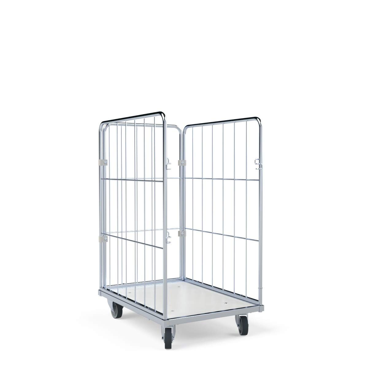 Wäschewagen 600x810x1350 mm 3-seitig mit Kunststoffboden