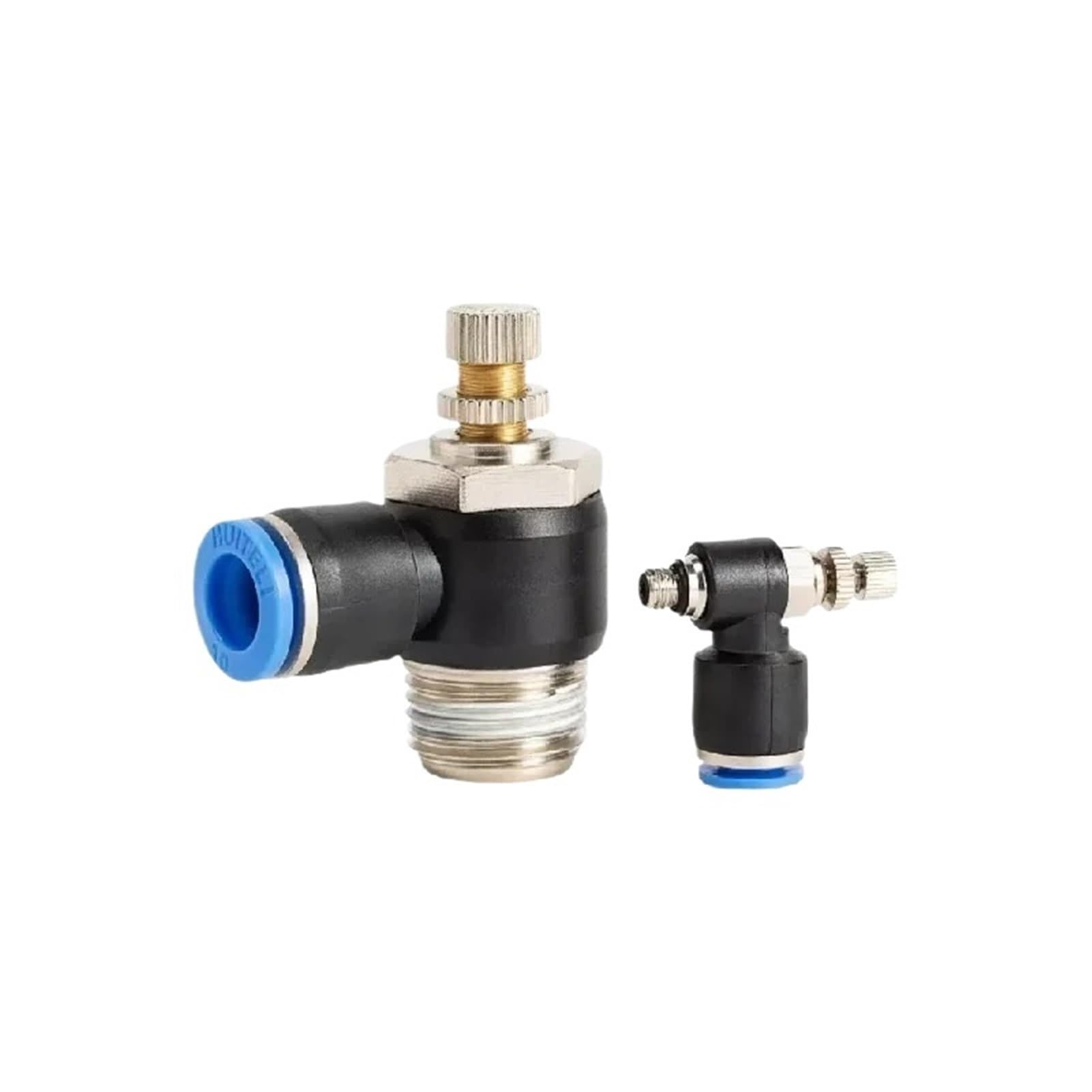 5/10 raccordi rapidi raccordi pneumatici M5 valvola a farfalla tubo flessibile regolabile (SL8-04, 10 pezzi)