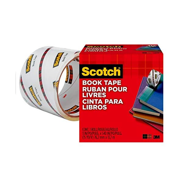 Scotch FF084574 Buchreparatur-Klebeband (76,2 mm x 13,7 m) transparent – Bild 5