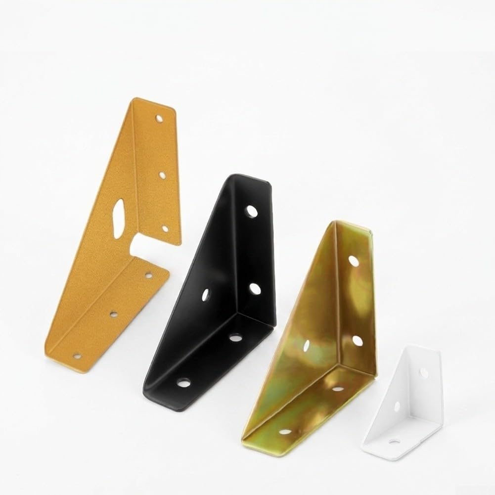 para soporte Esquina para acero 1.3mm Reforzado para carga Pesada(gold-L)