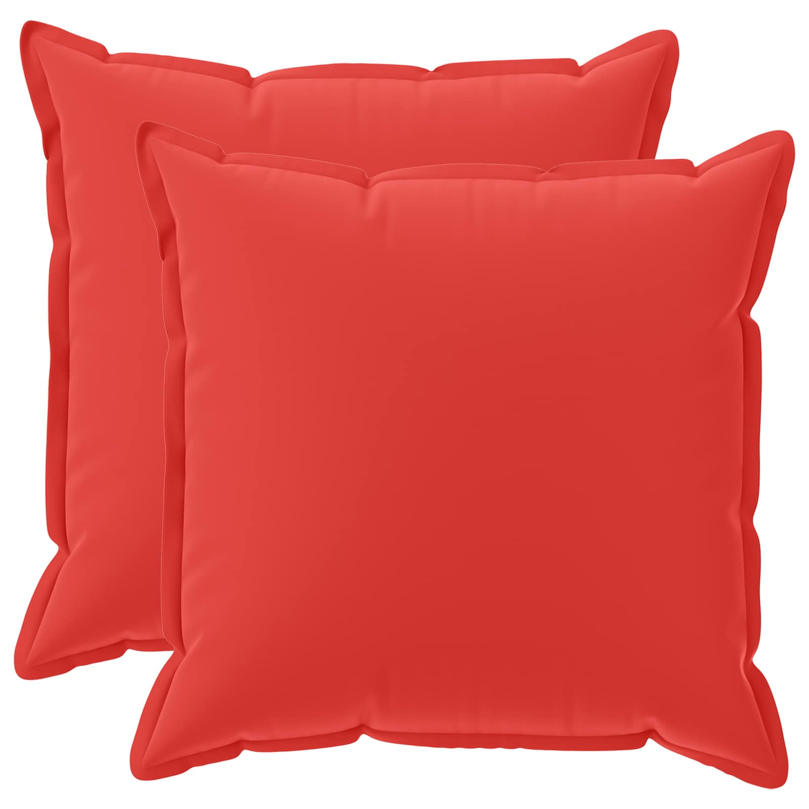 vidaXL Cushion Cover 2 pcs HOUTEN Red 60 x 60 cm Polyester