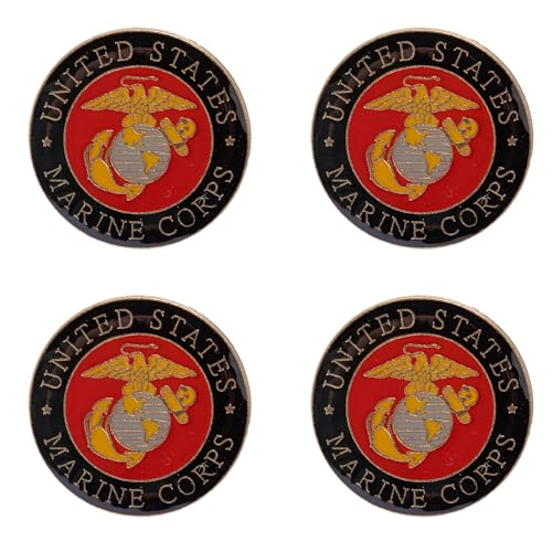 U.S. Marine Corps Seal 4-Piece Pin Set | United States Marine Corps Emblem Pins