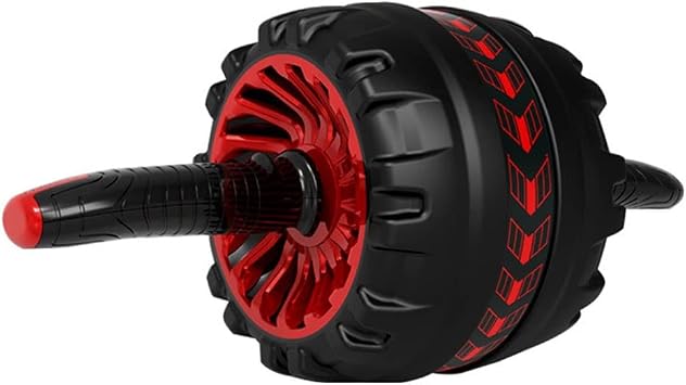 Ab Roller Wheel, Abdominal Exercise Trainer for Abs Workout Equipment for Home Gym Office for Men and Women Color Red
