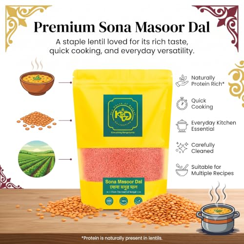 Image of Bangla Premium Handmade Bengal Sona masoor dal - 500 grams