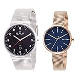 スカーゲン SKAGEN ペアウォッチ KLASSIK SIGNATUR 2本セット 腕時計 SKW6051 SKW2593 メンズ レディース ユニセックス [並行輸入品]