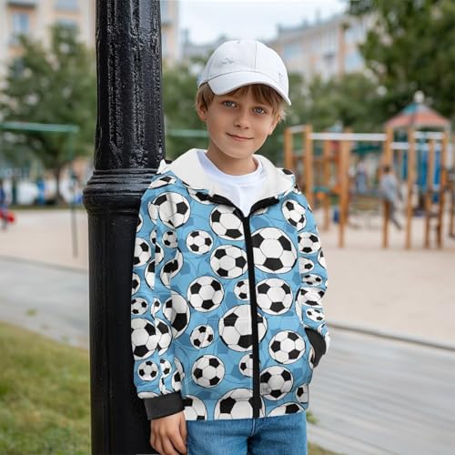 Dolyues Boy Hoodie Sweatshirt Zip-Up Casual Pocket Jacket Spring Fall Clothes with Long Sleeve and Pocket 6-13 Years3