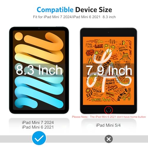 Image of OMOTON 3-Pack Screen Protector for iPad Mini 7 /6, HD Clarity