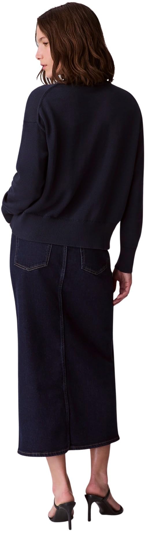Calvin Klein Damen Pullover Graphic aus Baumwolle