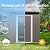 6ft x 5ft Outdoor Metal Storage with Transparent Plate,Galvanized Steel Garden Tools Storage Shed with Sliding Door and Padlock for Patio,Backyard,Lawn,Waterproof & UV Protection (Grey)