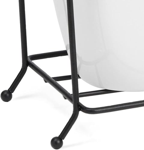 Miniatura 8 de Farmlyn Creek Soporte de utensilios de cocina blanco de 3 piezas con soporte de metal, organizador de cubiertos para cubiertos, cubiertos,