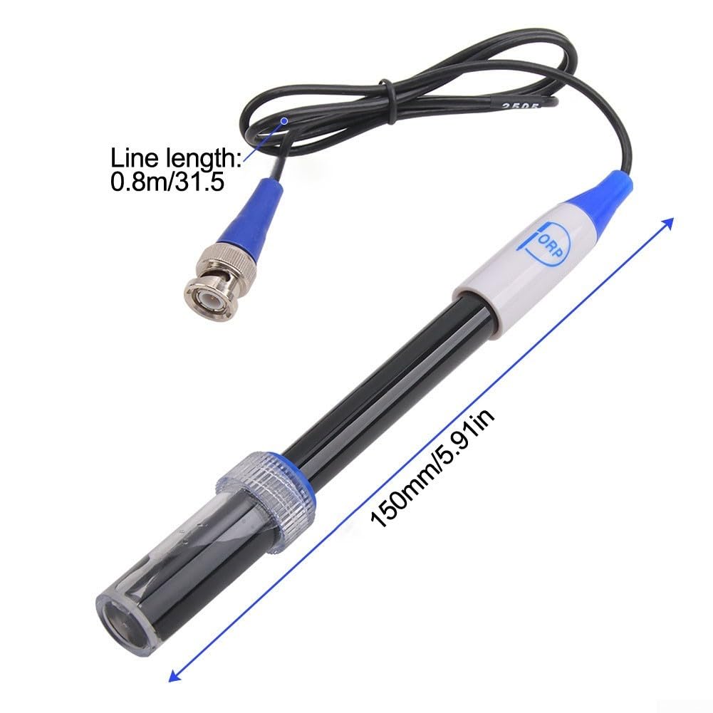 Professionelle Orp Redox Sonde mit Standard BNC für genaue Poolwasserprüfung austauschbare Elektrode schwarz