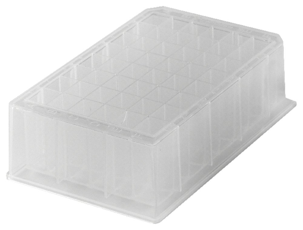 CaplugsEvergreen 290-8560-08C 48-Well Non-sterile Chamfered Deep-Well Plates, 20 Pack, Natural, Polypropylene Co-Polymer (PPC), Well Volume 5 mL Specimen Dilution, Cell Cultures, Lab Research