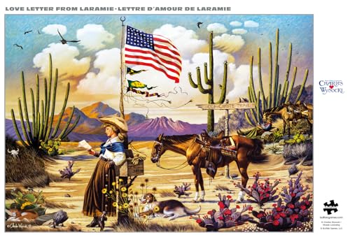 Buffalo Games - Charles Wysocki Love Letter - Rompecabezas de 500 Piezas para Adultos | Silver Select, Acabado Metalizado, Tamaño Terminado 21.25 x 15 pulgadas, Incluye Póster, Cartón Reciclado, Caja para Regalo, Arte para Enmarcar miniatura 3