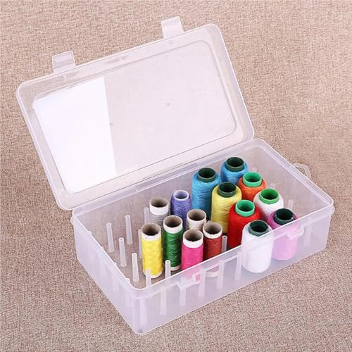 Estuche protector vacío de plástico para organizar bobinas de hilos 4