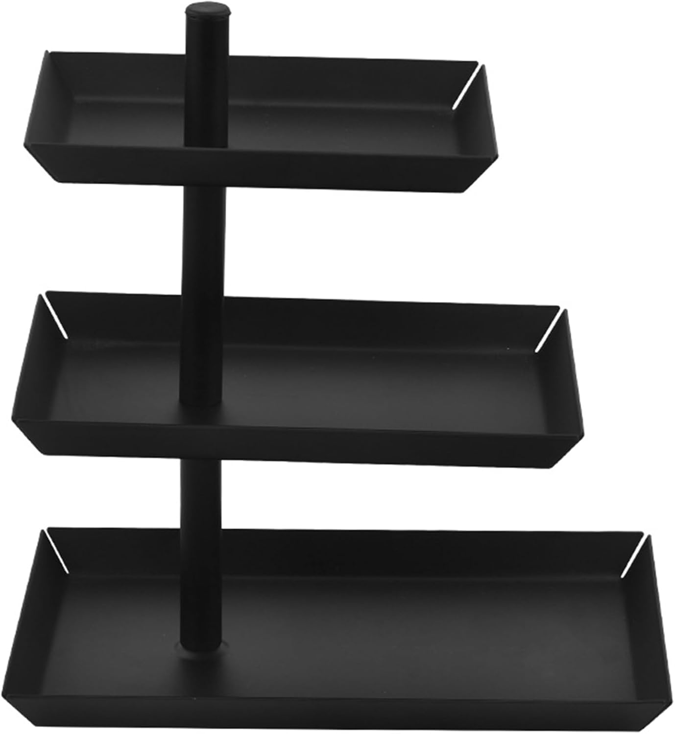 3 Layer Serving Stand and Platters Set Metal Pastries and Dessert Storage Rack Display Holder Stackable Plate with Foldable Rack