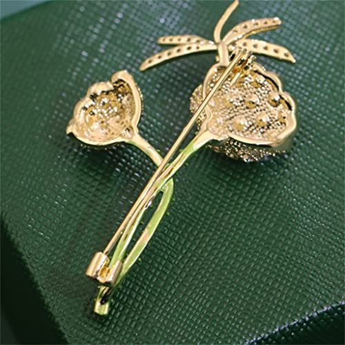 Broche lotus décoration pull et manteau pour look quotidien - 5