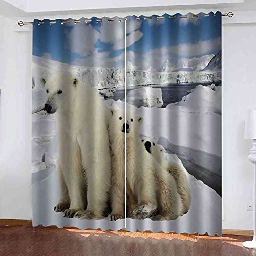 Rideau occultant isolant polyester 200x160 cm pour salon d'enfants - 2