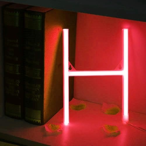 Miniatura 5 de Letrero de neón, letras de neón, letras del alfabeto de neón iluminadas, letras con luces LED, letras de marquesina iluminadas, batería USB, color