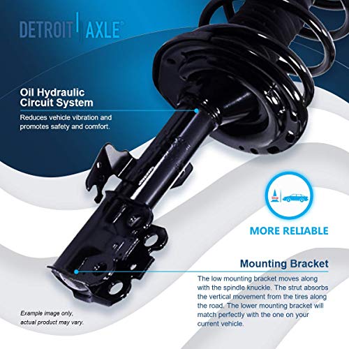 Image of Detroit Axle - Front Struts for 2004-2006 Toyota Camry Solara Lexus ES330, 2 Struts & Spring Assembly 2004 2005 2006 Replacement
