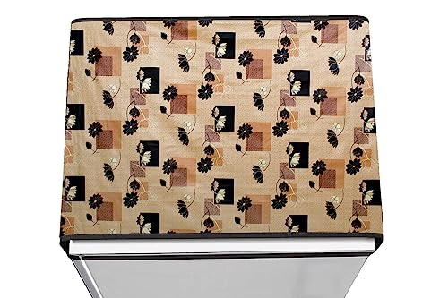 Image of Stylista Refridgerator top Cover Suitable for Samsung RT28C3452CU /HL, 236 Liter Fridge, Dimension (WXD) 65x111 CM, Lotus Pattern Beige