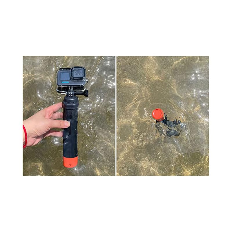 zalati Floating Handle Camera Grip Overwater Monopod Pole Selfie Stick Compatible with GoPro & Yi More Sports Cameras - Image 2