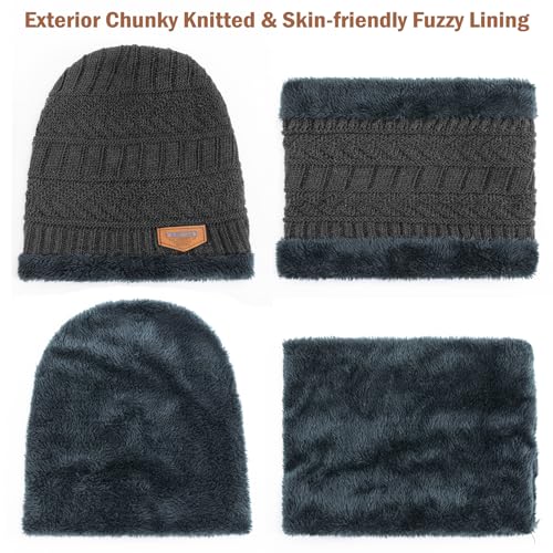 39% Off Winter Beanie, Scarf & Touchscreen Gloves Set - Image 4