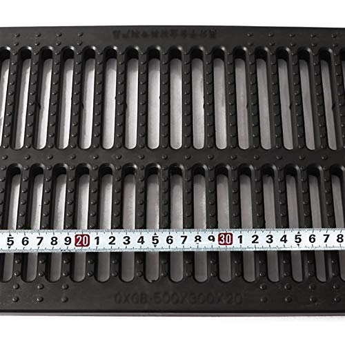 Grille de caniveau en polymère anti-odeurs pour évacuation efficace