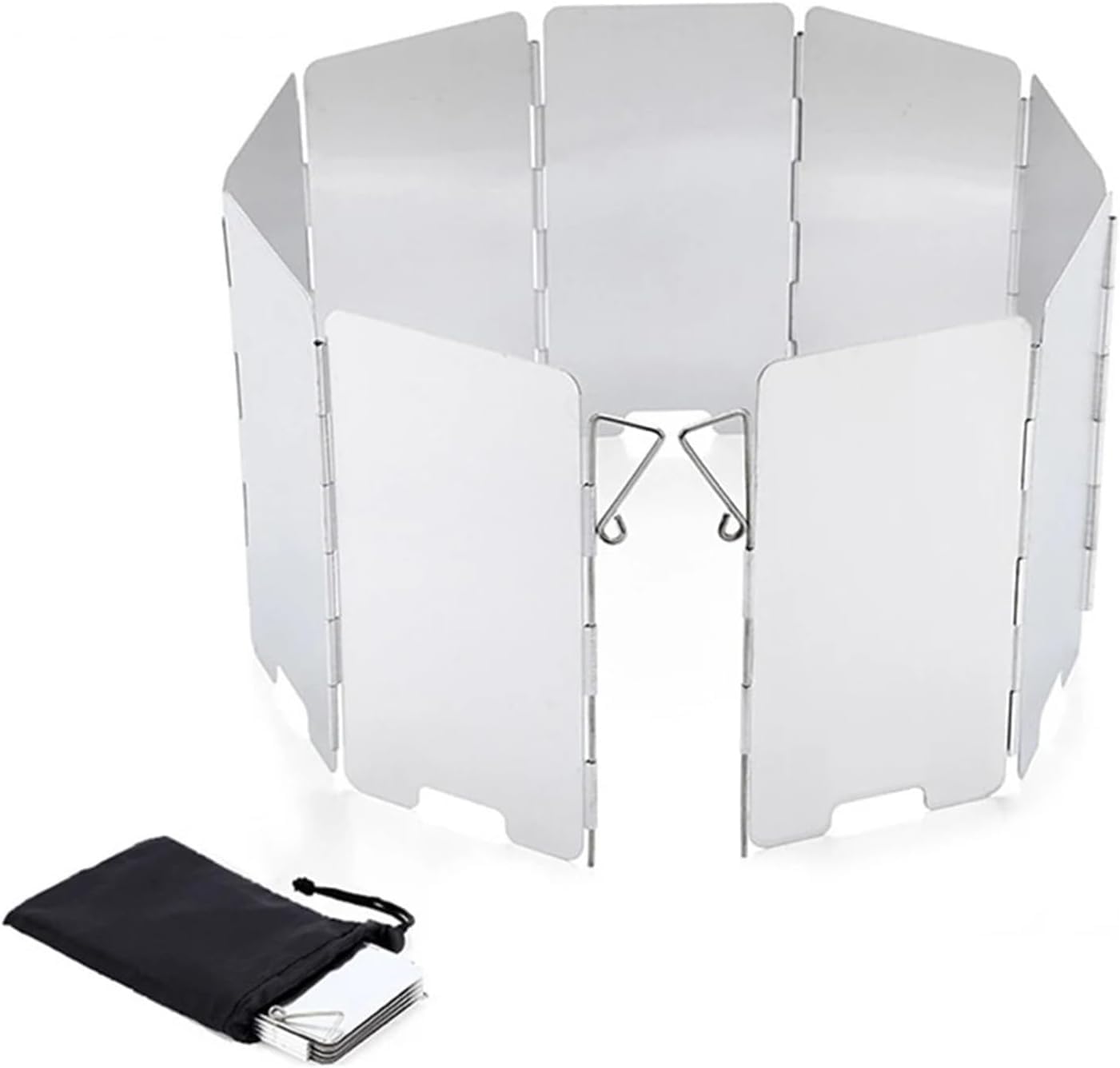 VUIKLCty Aluminum Alloy Camping Stove Windshield, Foldable Design