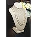Ikee Design NILECORP Linen Jewelry Necklace Display Bust 7 1/2