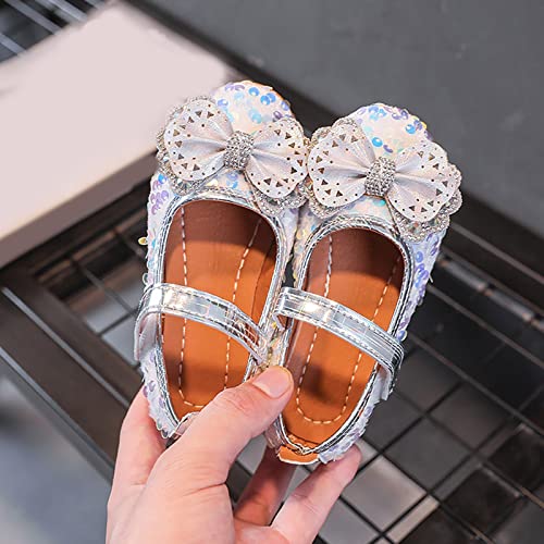 Fashion Autumn Girls Casual Shoes Flat Light Breathable Hook Loop Shiny Sequins Cute Hollow Toddler Shoes Girls Winter4