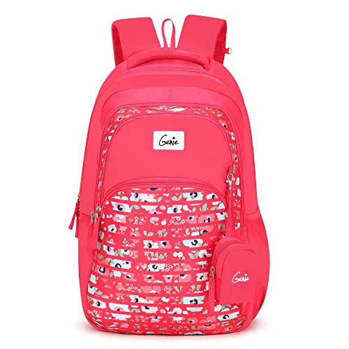 Genie Erin Laptop Backpack for Women, 3 compartments, Stylish & Trendy College Bags for Girls, Water Resistant & Lightweight Bags for Office & Travelling Purpose. 36 litres (B097QNNHSK) Amazon Price History, Amazon Price Tracker