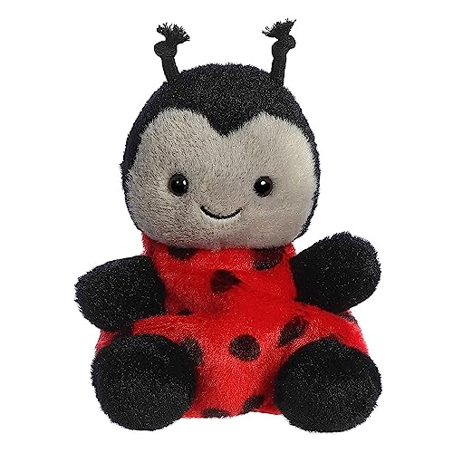 Aurora Adorable Palm Pals Lil Spots Ladybug Stuffed Animal - Fun Collectible Plush for Kids and Adult Collectors - Perfect for Decorating Rooms and Birthday Gifts - Red 4.5 Inches