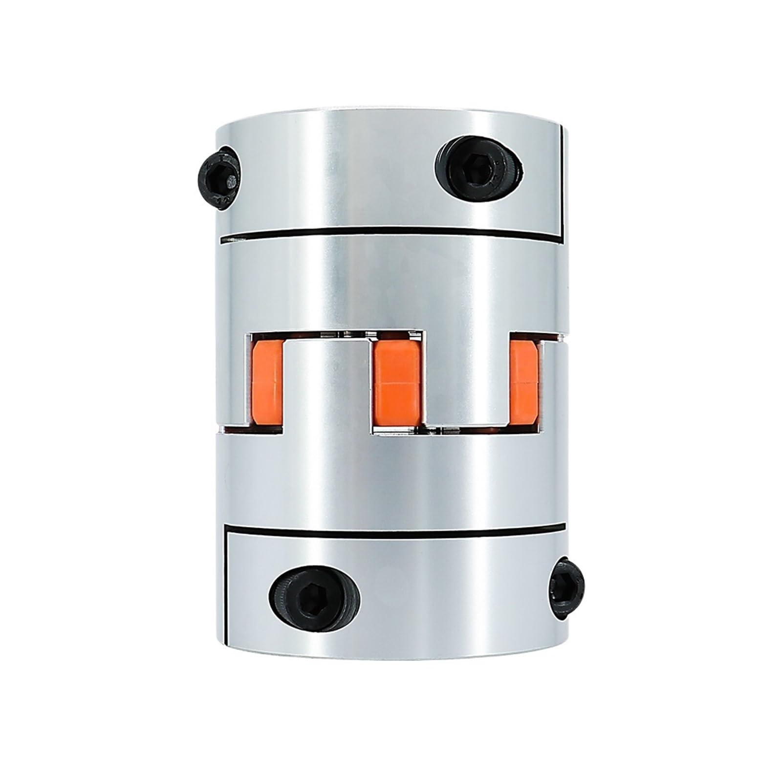 Wellenkupplung D80L114 Vier Backen Aluminium Plum Flexible Kupplung Motor Welle Stecker Innen Durchmesser 18-55mm for Große Kugelumlaufspindel Koppler Router(20mm to 24mm)
