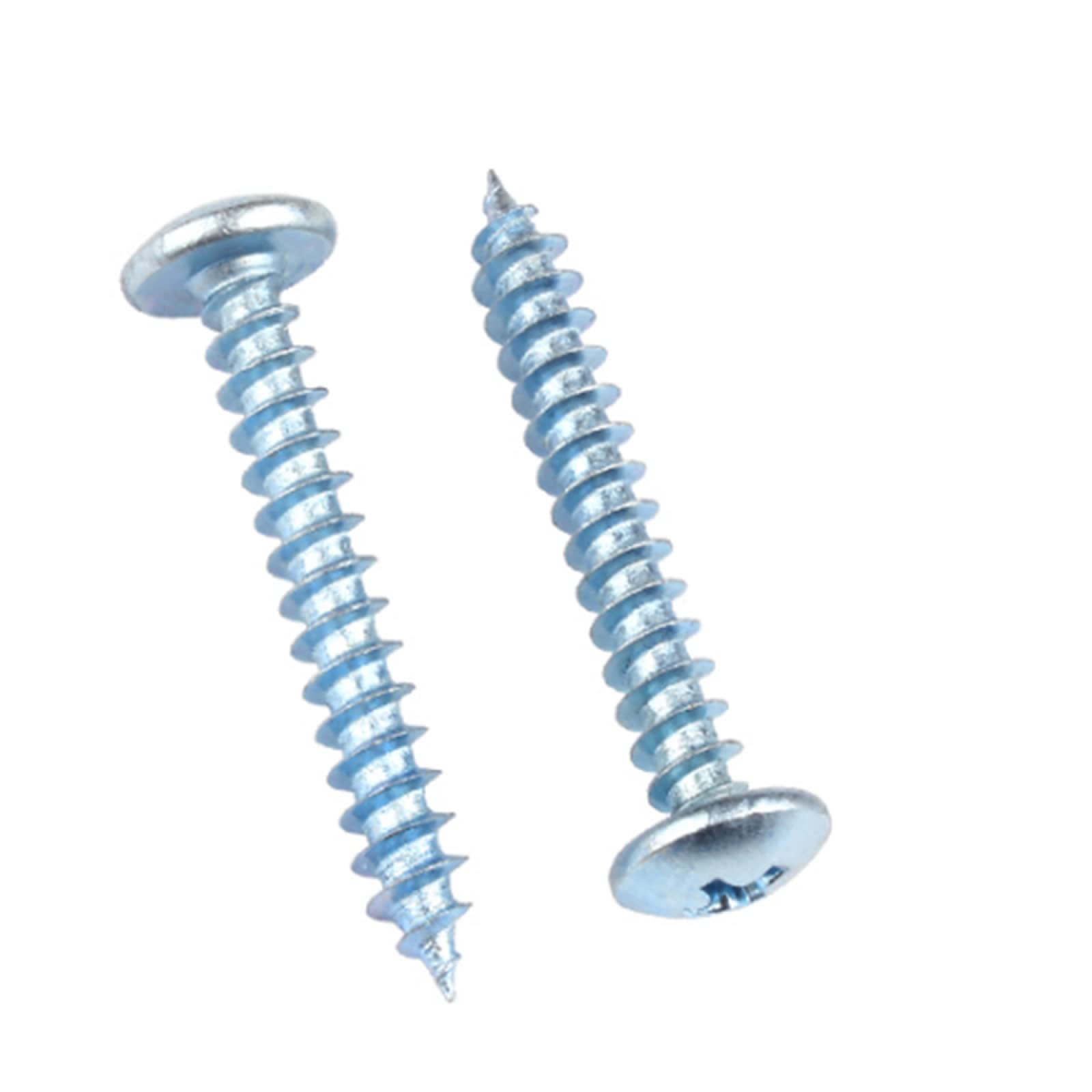 Viti a Testa Tonda, Viti Autofilettanti for Cartongesso, Vite Autofilettante a Testa Grande, Vite a Coda Appuntita con Testa a Fungo, Diametro Filettatura 6 mm, Lunghezza Vite, 16 mm*20 Pezzi (Colore