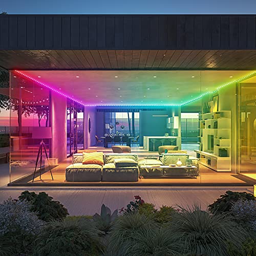 DAYBETTER Led Strip Lights 200ft (4 Rolls of 50ft) Ultra Long Smart Light Strips with App Voice Control Remote, 5050 RGB Music Sync Color Changing Lights for Bedroom, Kitchen, Party,Home Decoration