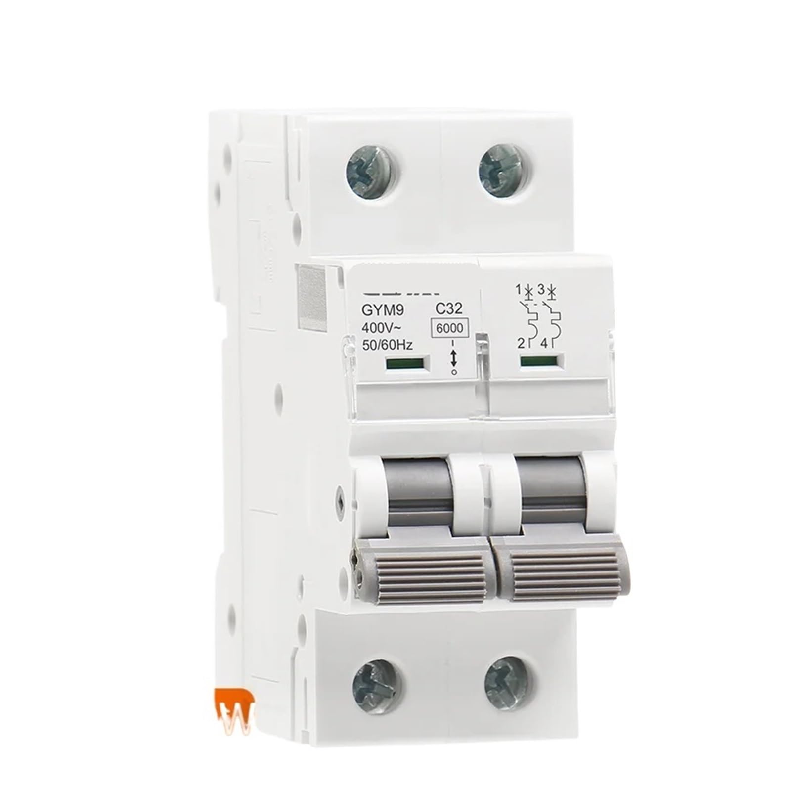 Disjoncteur de queue GYM9 2P 6A-63A 400V C(10A)