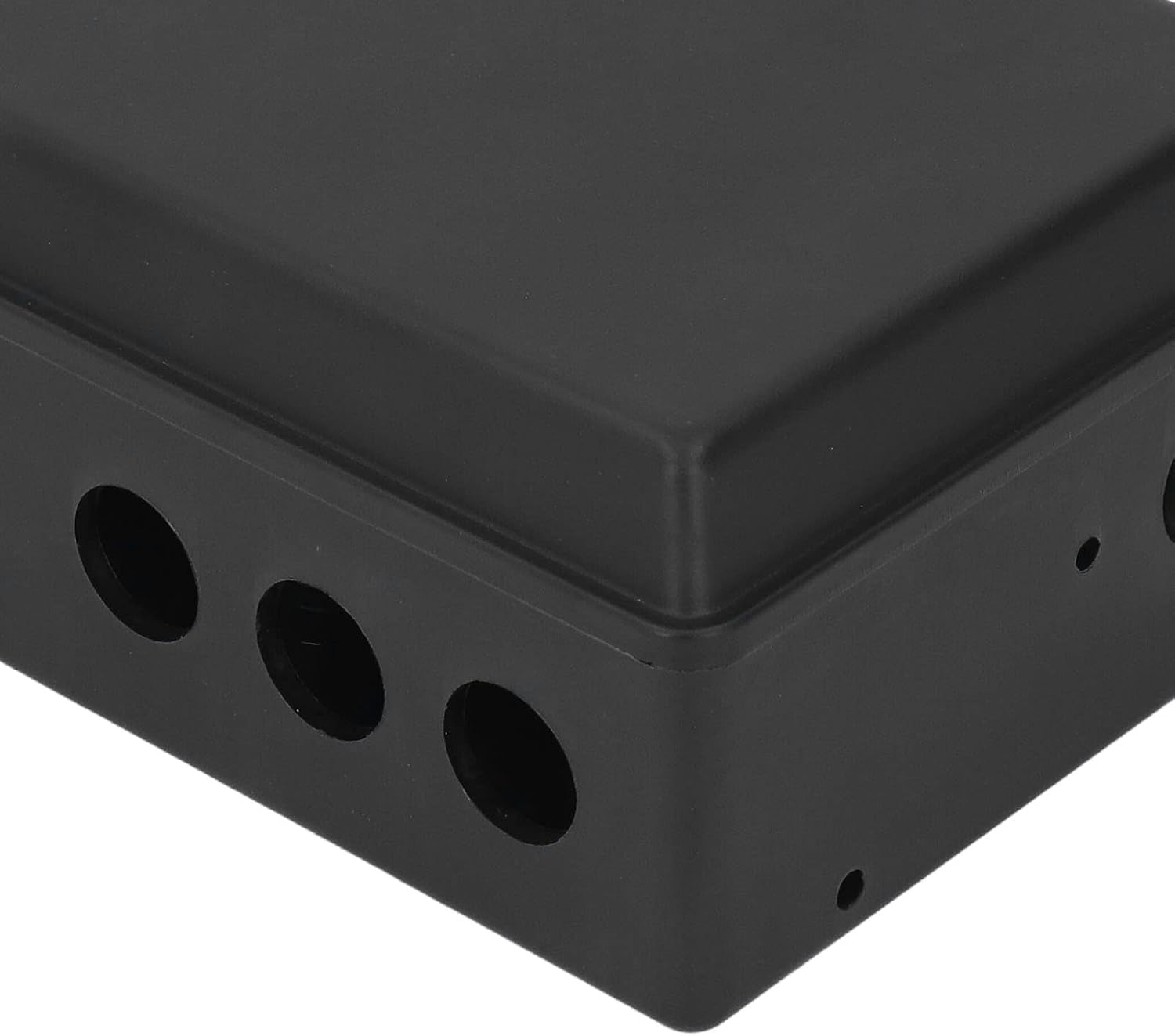 Winch Control Box, Black ABS High Strength Winch Control Protecting Box Kit Electric Winch Housing Kit Replacement Fit for 8000 to 20000LB Electric Winch Accessories
