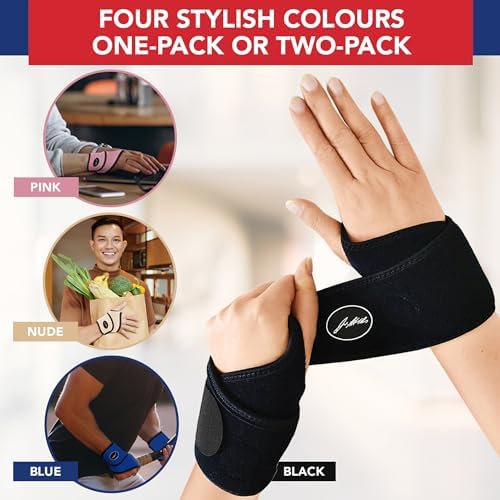 Doctor Developed Premium Copper Lined Wrist Support/Wrist Brace/Hand Support/Strap [single] & Doctor Handbook— Relieve Wrist Injuries, Arthritis, Sprains (Wrist Brace - Medium) - 5