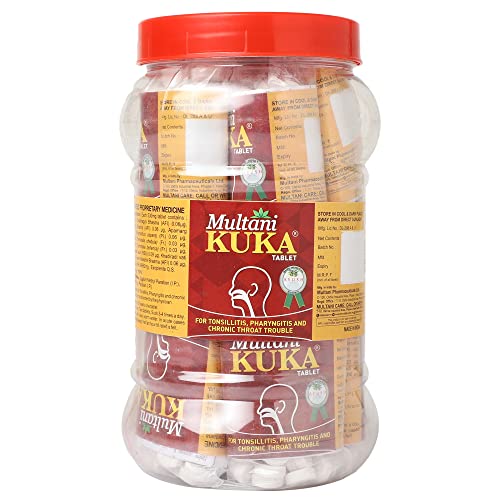 Image of Multani Kuka Tablet | Useful In Tonsillitis, Pharyngitis & Chronic Throat Trouble | Natural & Ayurvedic | Get Relief From Tonsils & Swollen Issues | 1000 Tablets