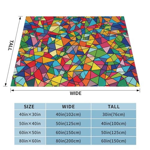 Couverture microfibre pour lit et canapé avec motifs géométriques - 5